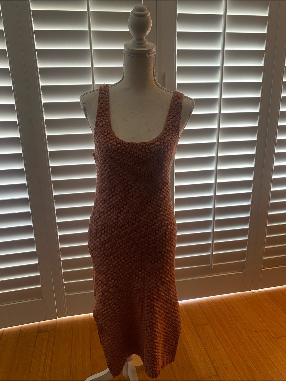 Lovers + Friends Rust Knit Tank Dress